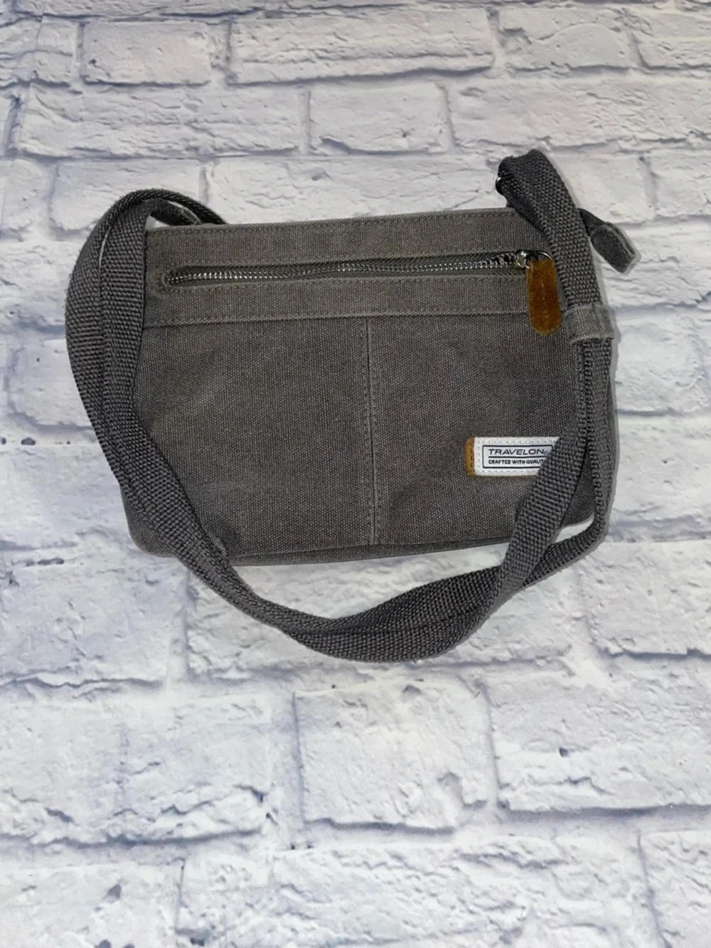 Travelon Anti-Theft Heritage Small Crossbody (Pewter)